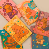 Caderno Universitário Grande Capa Dura 1 Matéria Capivara Mood 80 folhas