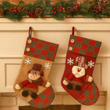 Enfeite De Natal Bota Decorativa Papai Noel E Boneco De Neve