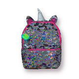 Mochila Escolar Paetê Unicórnio Menina