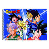 Caderno De Desenho E Cartografia Dragon Ball 60F Sd