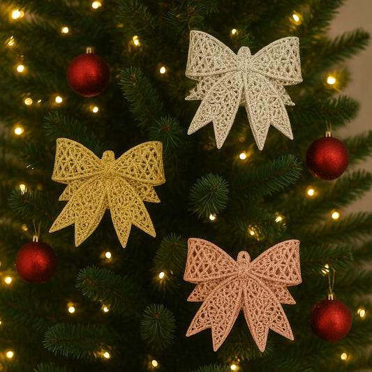 Laço Glitter Vazado 10Cm