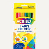 Lápis de Cor Com 12 Cores Acrilex