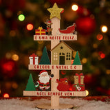 Anúncio Enfeite De Natal Decoração Árvore De Mesa Em Madeira MDF