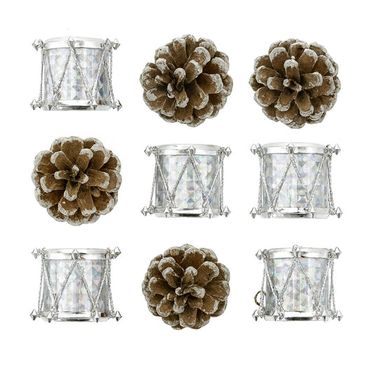 Enfeite De Natal Sortido Com 9