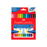 Hidrocor Vai E Vem 12 Cores - Faber Castell