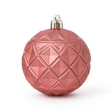 Bola Natal Nº8 Decorada Rosa Com 6