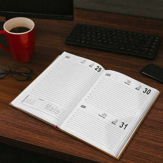 Anúncio Agenda 2026 Executiva Capa Dura 340 Páginas