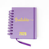 Agenda 2026 Motivacional Pequena Espiral Capa Dura 336 Páginas