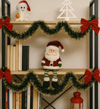 Festão De Natal Decoração Natalina Verde Com Dourado