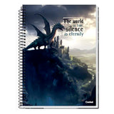 Caderno Universitário Aventuras com Dragões  1 Matéria Credeal