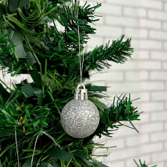 Bola Natal Nº3 Prata Com 15