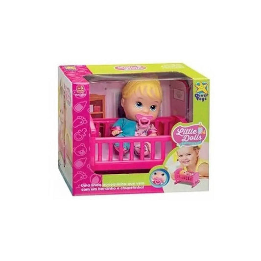 Boneca Little Dolls Bercinho E Chupetinha