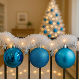 Bola Natal Nº8 Azul Com 6