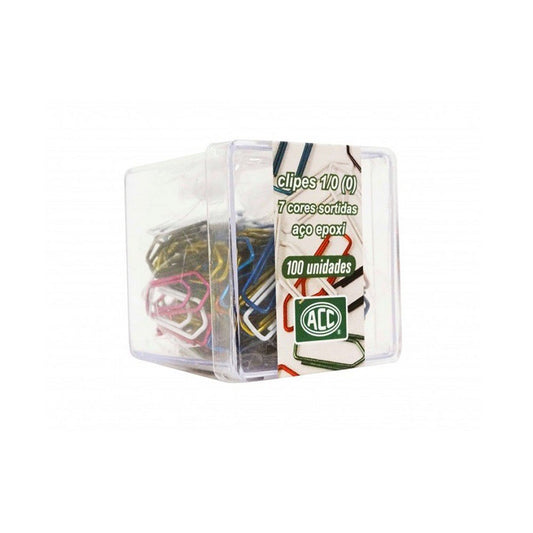 Clips Colorido Aço Com 100 unidades ACC