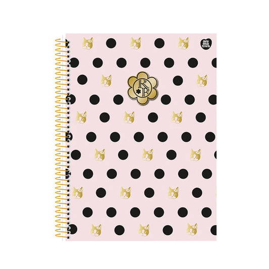 Caderno Universitário Capa Dura Rebecca Bonbon Glitter 1 Matéria SD