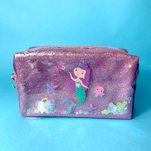 Necessaire Estojo Sereia Glitter