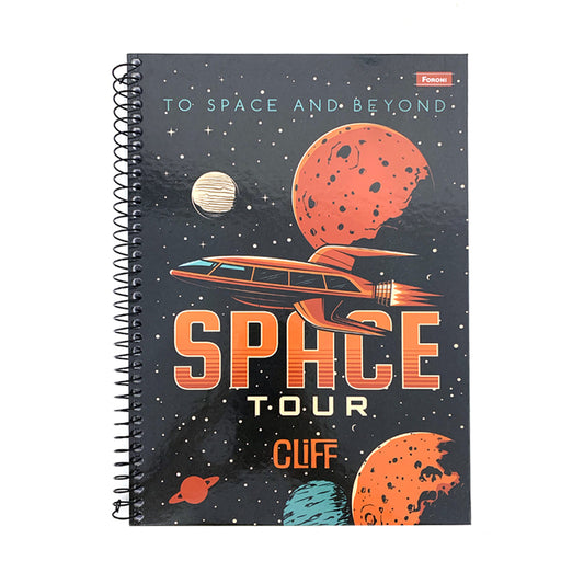 Caderno Universitário Capa Dura Cliff Boy 10 matérias Foroni