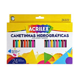 Hidrocor Acrilex Com 24 Cores