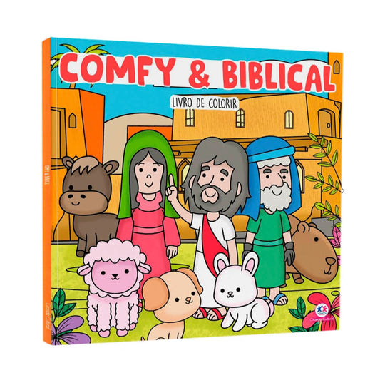 Livro de Colorir Comfy e Biblical
