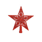 Ponteira De Estrela Vazada Com Glitter 20Cm