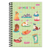 Caderno Universitário Capa Dura Cliff Girl 10 matérias Foroni