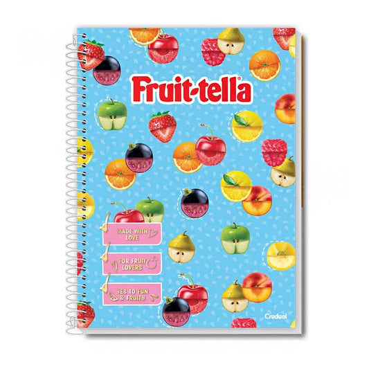 Caderno Universitário Capa Dura Fruit-tella 1 Matéria Credeal