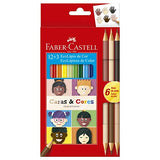 Lápis De Cor 12 Cores + 6 Tons De Pele Linha Caras e Cores - Faber Castell