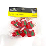 Enfeite Pendente Bota De Natal Com 6