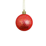 Bola Natal Nº6 Vermelha Com 9