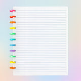 Anúncio Kit Refil De Folhas Pautadas Para Caderno De Disco Médio/ Grande 80 folhas Com 2