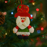 Enfeite De Natal Papai Noel Feltro Decoração Pendente Árvore