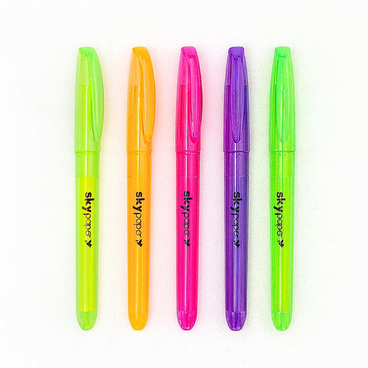 Marca Texto Com 5 Cores SkyPaper