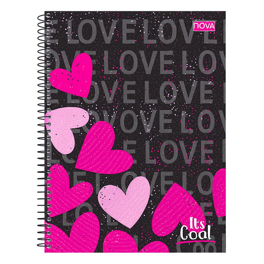 Caderno Grande Universitário Capa Dura 1 Matéria 80 Folhas It's Cool Nova Cadernos