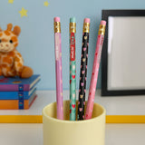 Lápis Preto Com Borracha Love Molin