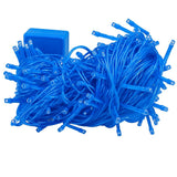 Pisca-pisca 200l led azul 8 funções