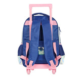 Mochila Escolar De Rodinha Stitch Holográfica Original Luxcel