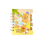 Mini Caderno Para Anotações Capybara Divertida Com Divisórias Kawaii