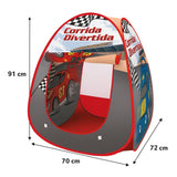 Barraca Infantil Menino Tenda Cabana Dobrável Carros