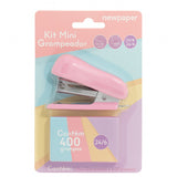Anúncio Kit Papelaria Mini Grampeador + Mini Extrator de Grampos Pastel