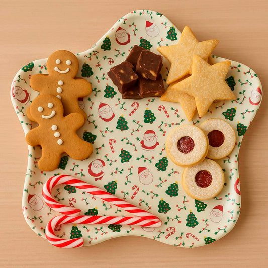 Bandeja De Natal Estrela 32cm