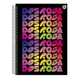 Caderno Grande Universitário Dos Rosa Emilly Vick Capa Dura 1 Matéria 80 Folhas Animativa