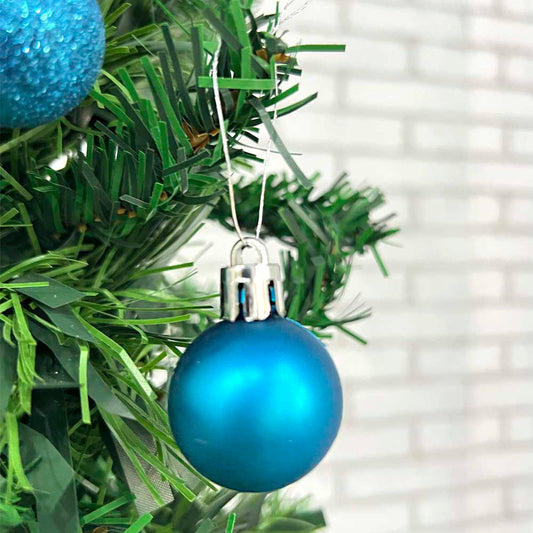 Bola Natal Nº3 Azul Com 15