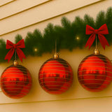 Bola Natal Decorada N° 15 Glitter Vermelho