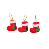 Enfeite Pendente Bota De Natal Com 6