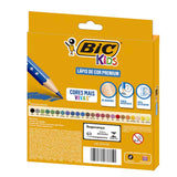 Lápis de Cor Kids Premium Com 24 Cores Bic