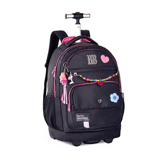 Mochila Escolar De Rodinha Rebecca Bonbon Love Colors Com Miçanga Original Clio