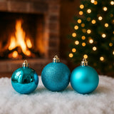 Anúncio Bola De Natal Clássica Glitter, Fosca, Lisa Pequena/Média/Grande