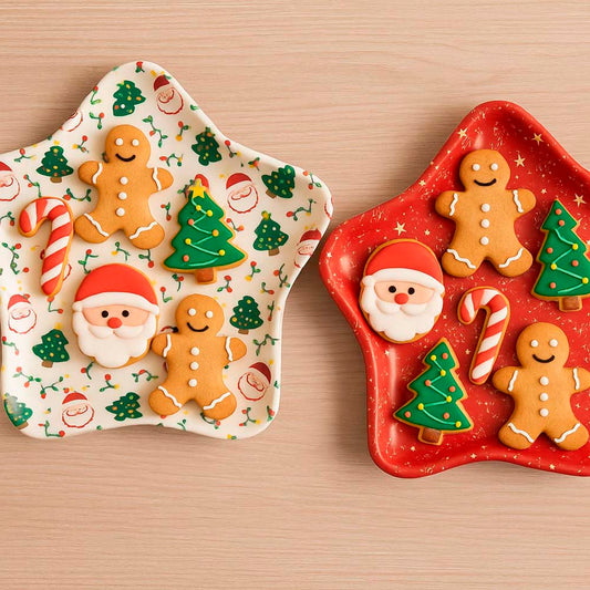 Bandeja De Natal Estrela 32cm