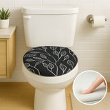 Assento Vaso Sanitário Oval Almofadado Com Tampa