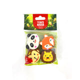 Kit Borracha Ponteira Fofa Com 4 Peças Yins